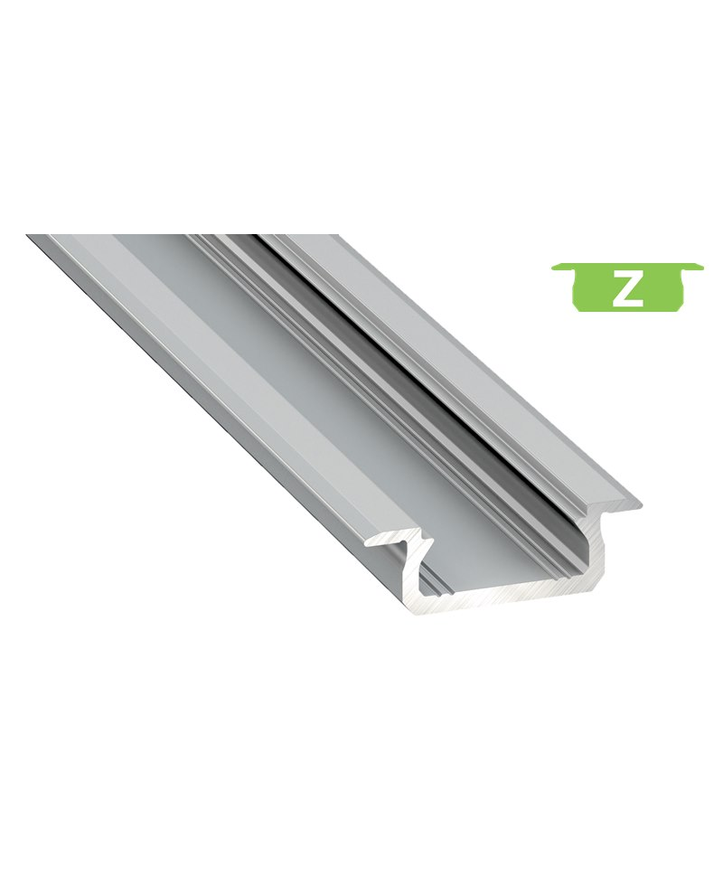Προφίλ αλουμινίου LED EL MORTICE SLIM Z Silver