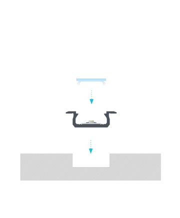 Προφίλ αλουμινίου LED EL MORTICE SLIM Z Silver