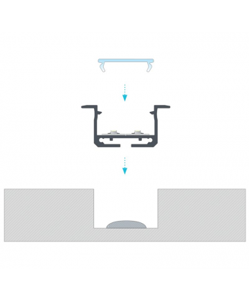 Προφίλ αλουμινίου LED EL inSILEDA Silver
