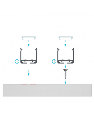 Προφίλ αλουμινίου LED EL DILEDA Λευκό