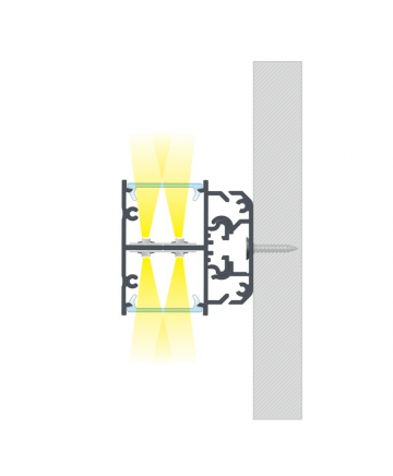 Προφίλ αλουμινίου LED EL DOPIO Silver