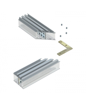 Προφίλ αλουμινίου LED EL DOPIO Silver