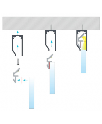 Προφίλ αλουμινίου LED EL I6 Silver