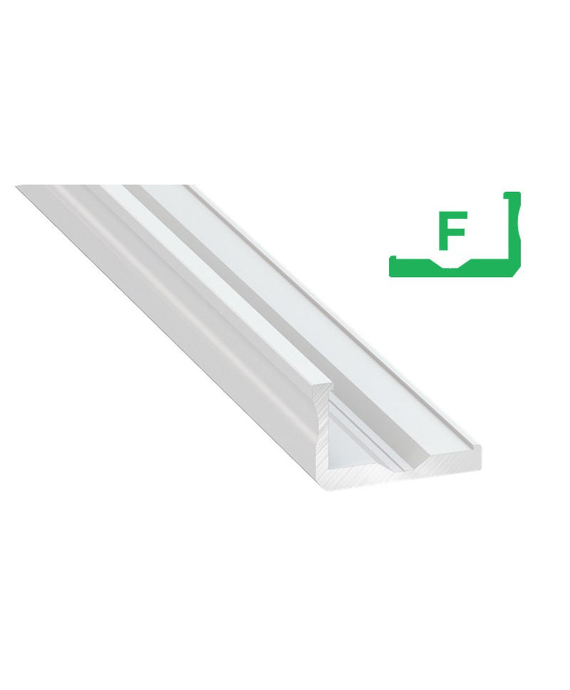 Προφίλ αλουμινίου LED TYPE F Λευκό