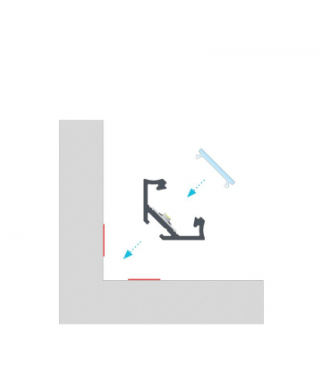 Προφίλ αλουμινίου LED EL CORNER C Μαύρο